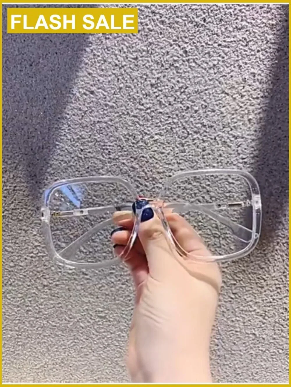 Oversized Square Reading Glasses Blue Light Blocking